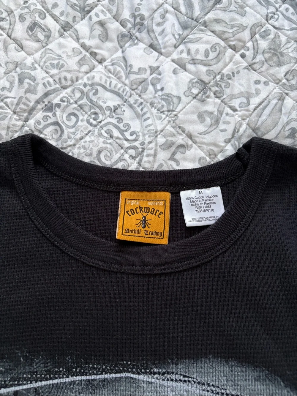 AC/DC Black Long Sleeve 'Back In Black' Graphic Tee